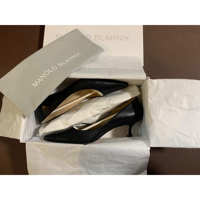 MANOLO BLAHNIK バレンナ　パンプス　ブラック　35.5