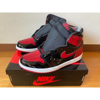 ジョーダン(Jordan Brand（NIKE）)のエア ジョーダン 1 レトロ HIGH OG Patent Bred 26cm(スニーカー)