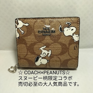 コーチ(COACH)の【大人気】　新品未使用　コーチ　スヌーピー柄　財布(財布)