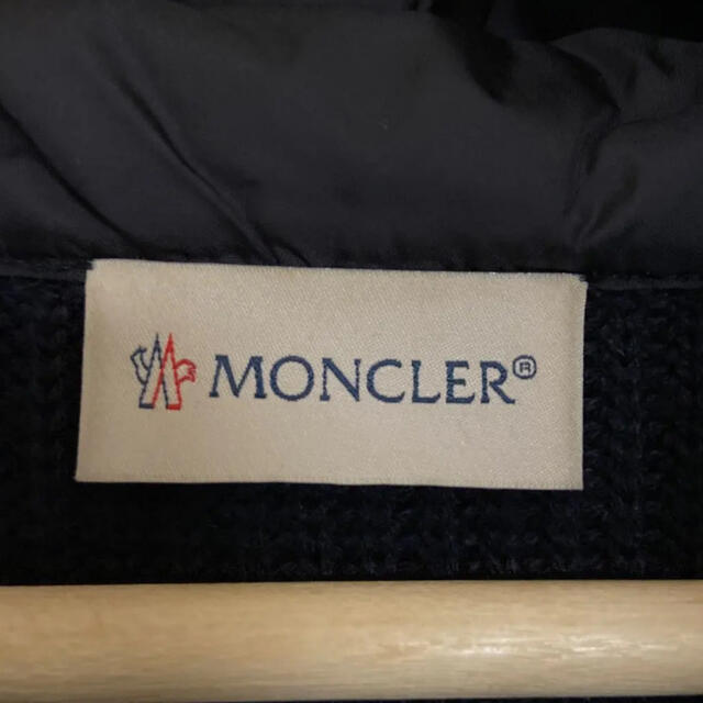 MONCLER(モンクレール)の美品　モンクレール　ニットダウン　ダウンニット　L メンズのジャケット/アウター(ダウンジャケット)の商品写真