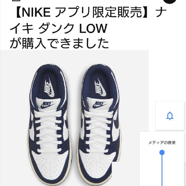 NIKE(ナイキ)の28.5 NIKE WMNS DUNK LOW Vintage Navy レディースの靴/シューズ(スニーカー)の商品写真