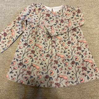 ザラキッズ(ZARA KIDS)のZARA ベビー　花柄　ワンピース　チュニック　80(ワンピース)