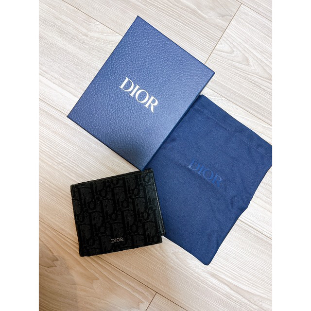 Dior - DIOR 二つ折り財布 ウォレット ジャガードの通販 u0321&
