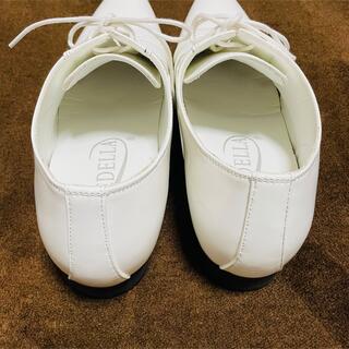【値下げ】新郎　シークレットシューズ　靴　エナメル　ホワイト　27.5cm