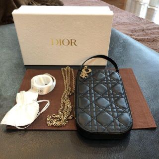 ディオール(Dior)のクリスチャンディオールチャームポシェット美品です。(ショルダーバッグ)