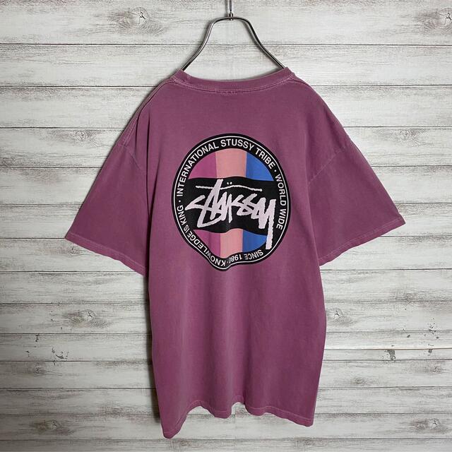 STUSSY(ステューシー)の【メキシコ製】ステューシーワンポイントバックプリントTシャツ希少デザイン メンズのトップス(Tシャツ/カットソー(半袖/袖なし))の商品写真