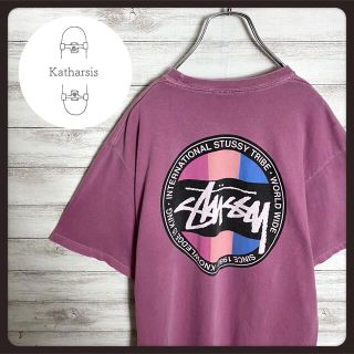 ステューシー(STUSSY)の【メキシコ製】ステューシーワンポイントバックプリントTシャツ希少デザイン(Tシャツ/カットソー(半袖/袖なし))