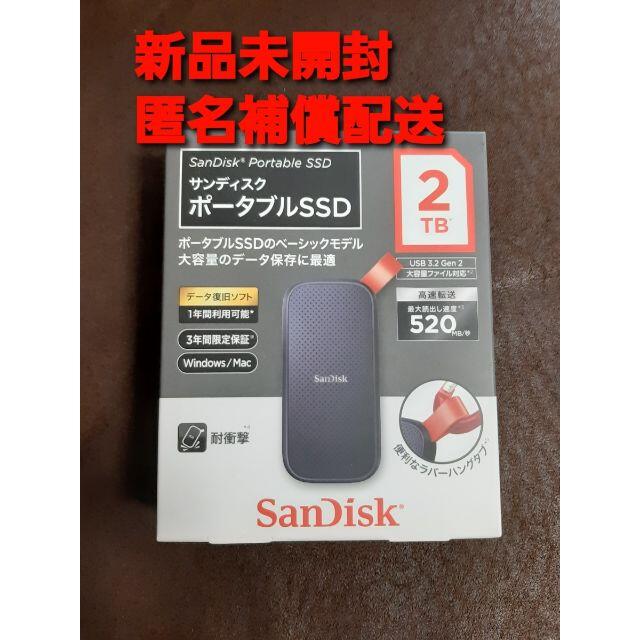 新品　SDSSDE30-2T00-J25 [サンディスク ポータブル　2TB]