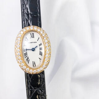 Cartier - 【仕上済】カルティエ ミニベニュワール K18 ダイヤ レディース 腕時計