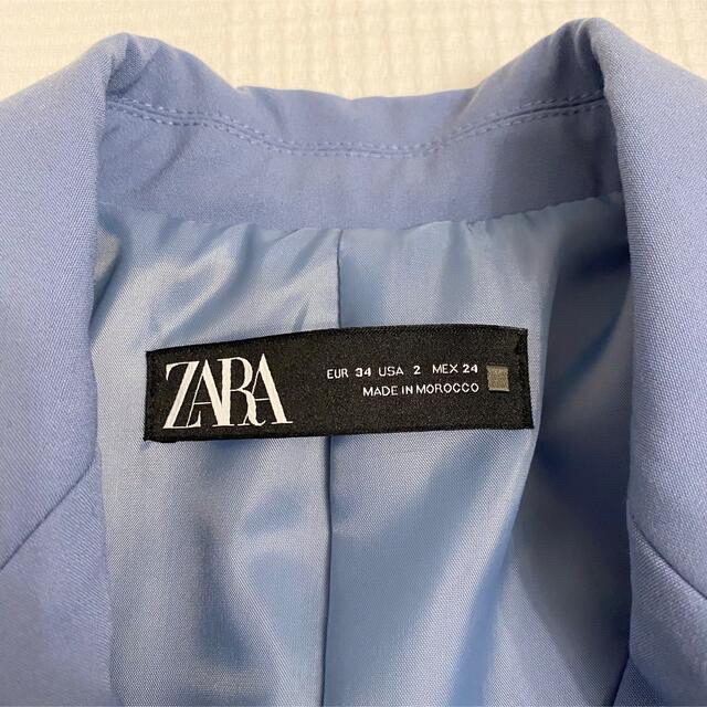 ZARA ザラ ブルー 水色 ベーシック ブレザー ジャケット スーツ