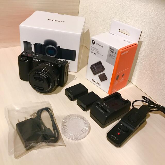 SONY(ソニー)の【極美品】SONY ZV-E10L レンズキット　必須付属品多数付き スマホ/家電/カメラのカメラ(ミラーレス一眼)の商品写真