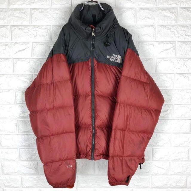 いアイテム THE NORTH FACE - ザノースフェイス ゆるだぼ 肉厚 ダウン 極美品 ダウンジャケット 赤ドット柄 NORTHFACE The ダウンジャケット