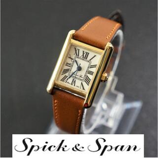 スピックアンドスパン(Spick & Span)の【稼働美品】SPICK&SPAN　レディース腕時計　電池、ベルト交換済(腕時計)