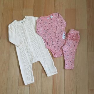 オールドネイビー(Old Navy)の⭐️sale⭐️《新品》6~12ヶ月3点セット(ロンパース)