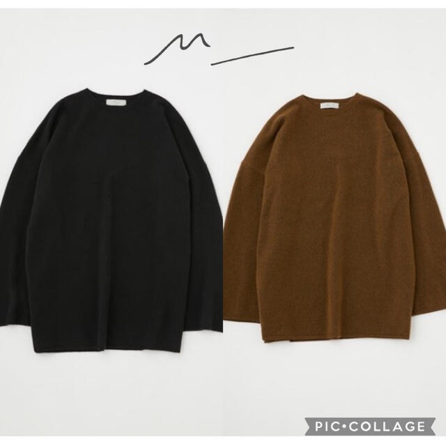 moussy(マウジー)のMOUSSY 2点セット【M_】FLAT KNIT CREW NECK トップス レディースのトップス(ニット/セーター)の商品写真