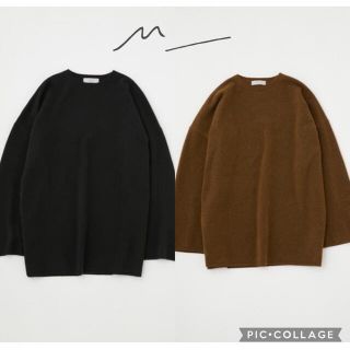 マウジー(moussy)のMOUSSY 2点セット【M_】FLAT KNIT CREW NECK トップス(ニット/セーター)