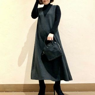 ユニクロ(UNIQLO)のUNIQLO ブラッシュドジャージージャンパースカート(その他)