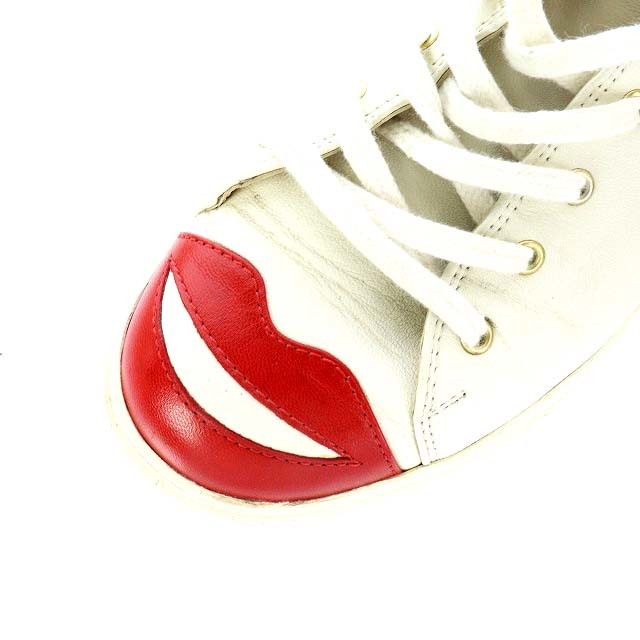 Charlotte Olympia(シャルロットオリンピア)のシャーロットオリンピア スニーカー 37 23.5cm 24.0cm 白 赤 レディースの靴/シューズ(スニーカー)の商品写真