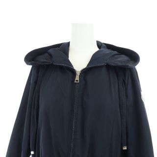 モンクレール TOPAZ フーテッドコート ロング ジップアップ 1 S 紺