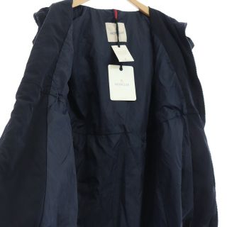 モンクレール TOPAZ フーテッドコート ロング ジップアップ 1 S 紺