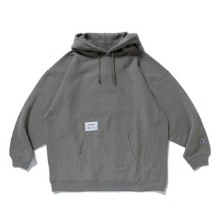 ダブルタップス(W)taps)のWtaps  CHAMPION  HOODED OLIVE Mサイズ(パーカー)