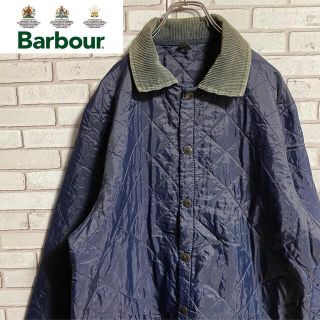 バーブァー(Barbour)の90s 古着 バブアー キルティングジャケット イングランド製 コーデュロイ(モッズコート)