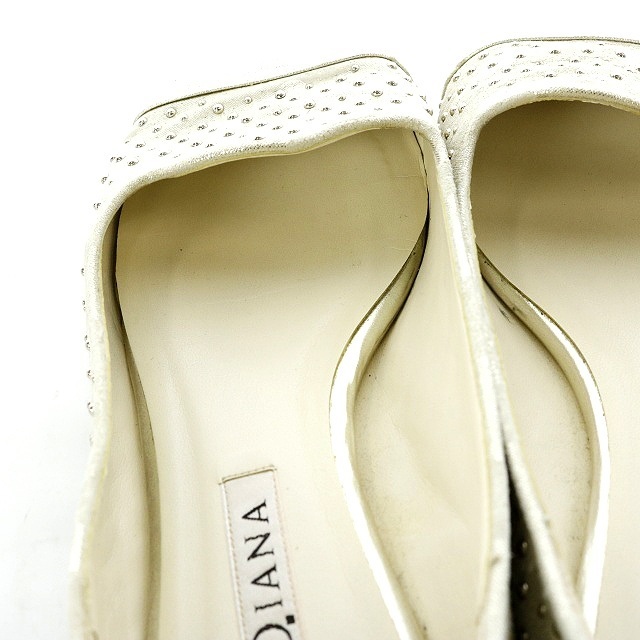 DIANA(ダイアナ)のダイアナ DIANA フラットシューズ パンプス 24cm ゴールド色 レディースの靴/シューズ(ハイヒール/パンプス)の商品写真