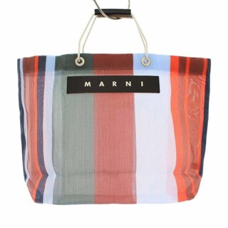 マルニ(Marni)のマルニ フラワーカフェ トートバッグ ストライプ シアー マルチカラー(トートバッグ)