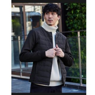 ザノースフェイス(THE NORTH FACE)のジャケット ブルゾン ポンチ切替 キルティングノーカラーダウンブルゾン(ノーカラージャケット)