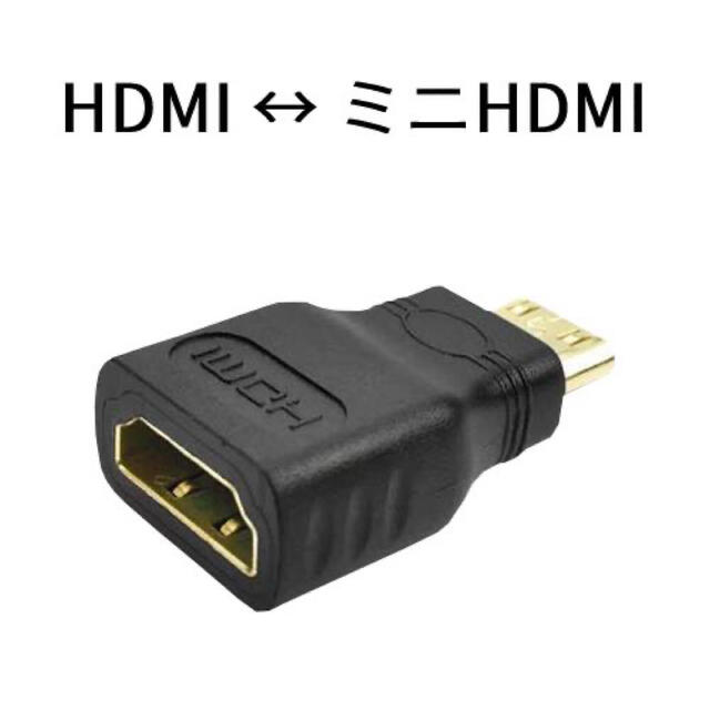 HDMI↔︎HDMIミニ変換プラグ スマホ/家電/カメラのPC/タブレット(PC周辺機器)の商品写真