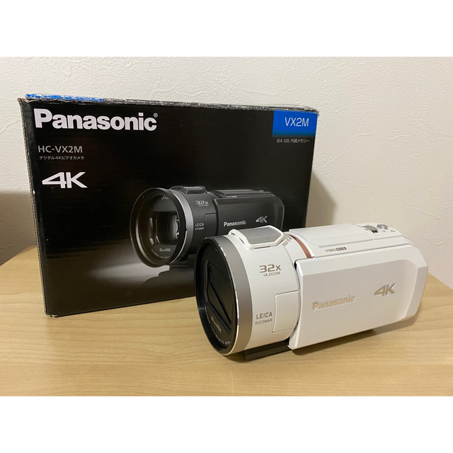 新品同様 新品 - Panasonic Panasonic 4Kビデオカメラ HC-VX2M