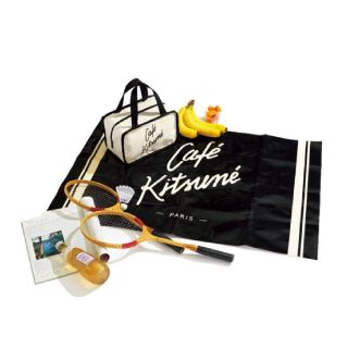 メゾンキツネ(MAISON KITSUNE')の新品未使用　カフェキツネ　トートバック　保冷バック　レジャーシート(トートバッグ)