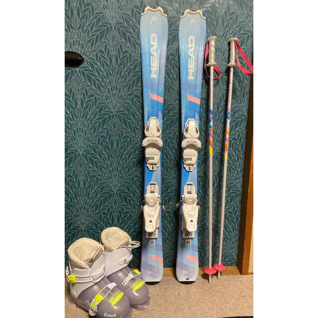 HEAD(ヘッド)のスキー　3点セット　ジュニア スポーツ/アウトドアのスキー(板)の商品写真