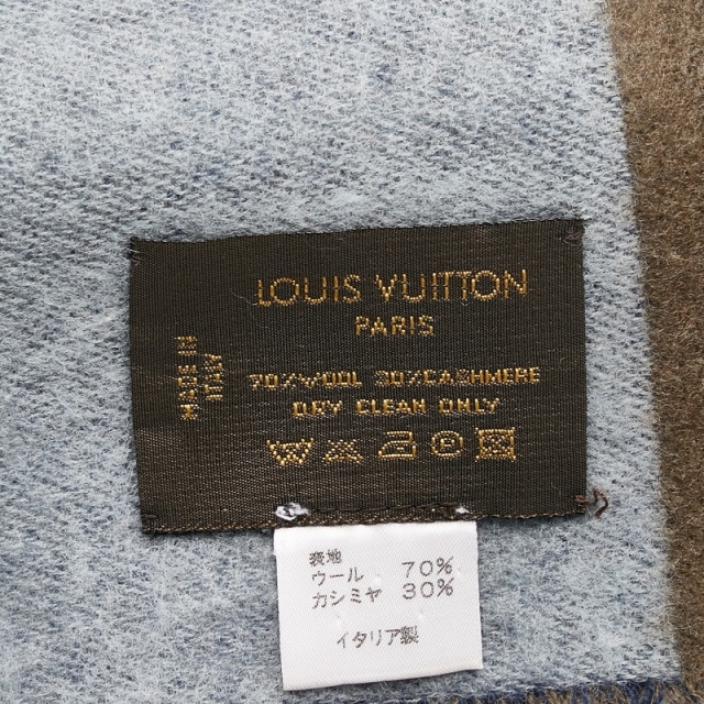 美品 ルイ ヴィトン エシャルプV イストリック マフラー M71989 ウール メンズ LOUIS VUITTON 【1-0027269】