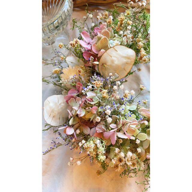 Spring wreath〜限りなく優しい草花のリース○ドライフラワーリース