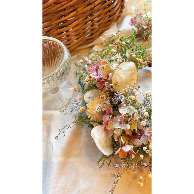 Spring wreath〜限りなく優しい草花のリース○ドライフラワーリース