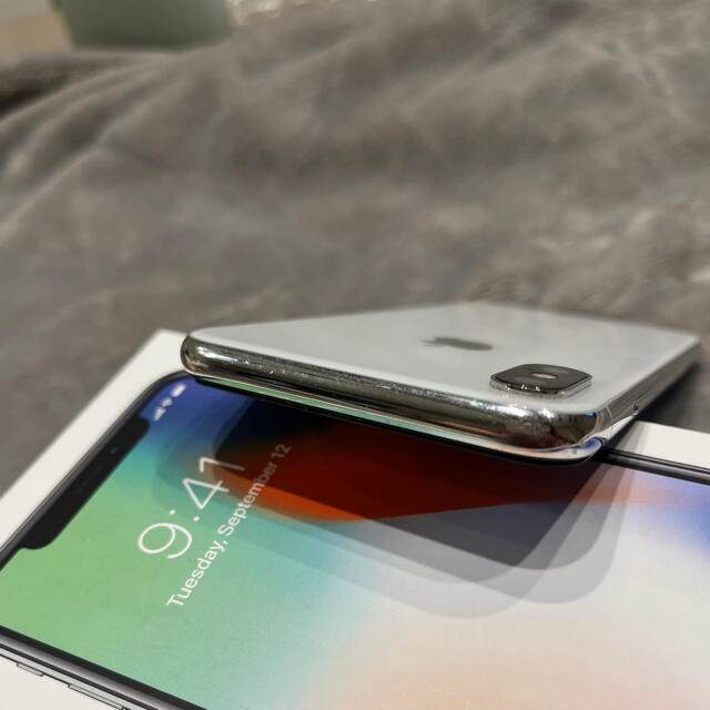 Apple iPhoneX 64GB シルバー　品