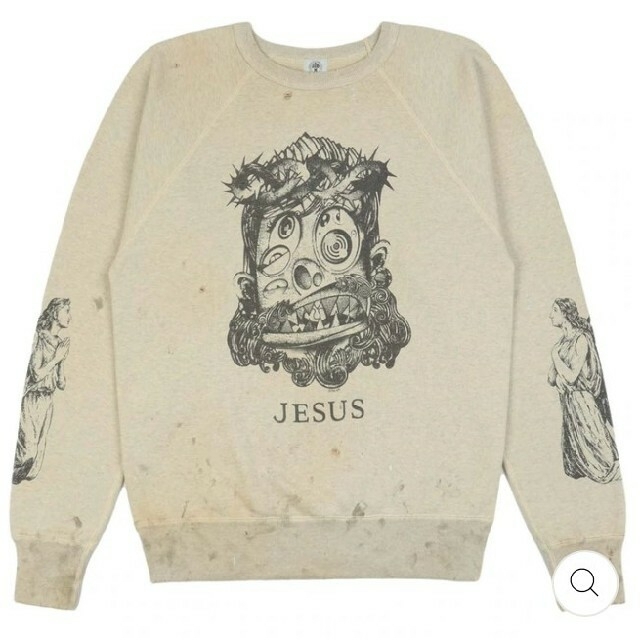 新品SAINT MICHAEL セントマイケル Jesus スウェット M