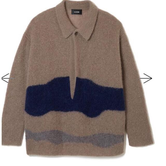 soduk drawing knit / brown スドーク