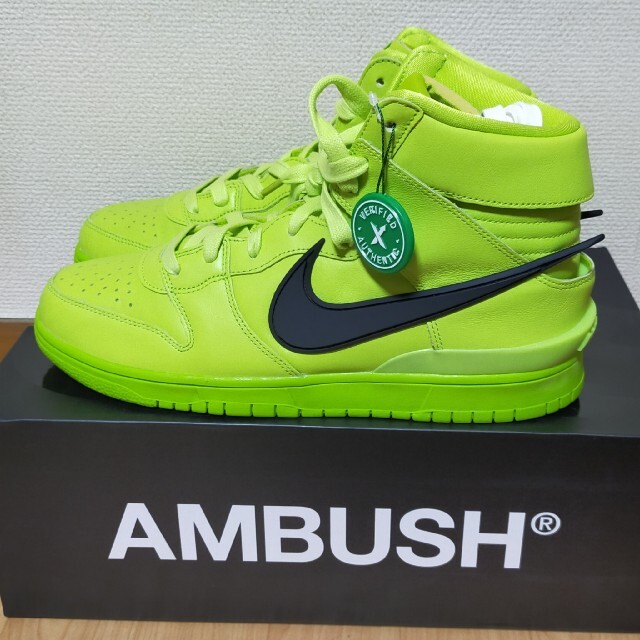 AMBUSH - AMBUSH × NIKE DUNK HIGH FLASH LIME 新品未使用の通販 by