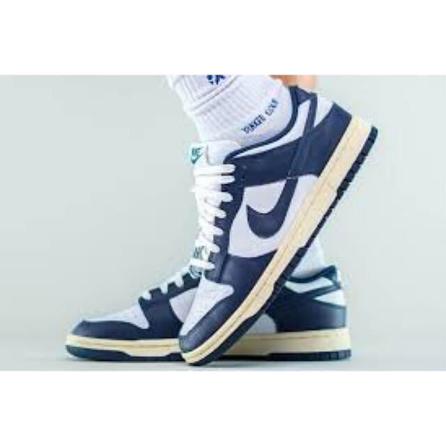 Nike Wmns Dunk Low Vintage Navy ナイキダンクロー