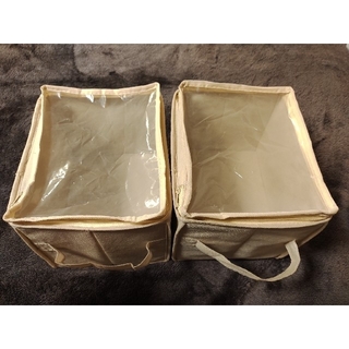 布製収納ボックス　2個セット(ケース/ボックス)