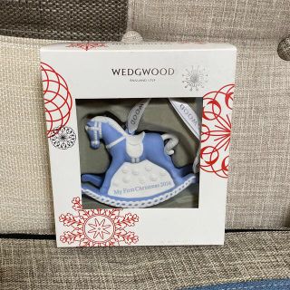 ウェッジウッド(WEDGWOOD)のウェッジウッド 2016ホリデーオーナメント ロッキング ホース ブルー(置物)