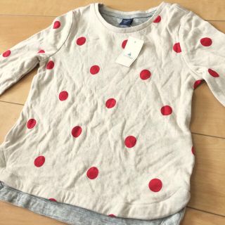 ベビーギャップ(babyGAP)の新品BabyGAPドットが可愛いトップス(Tシャツ/カットソー)