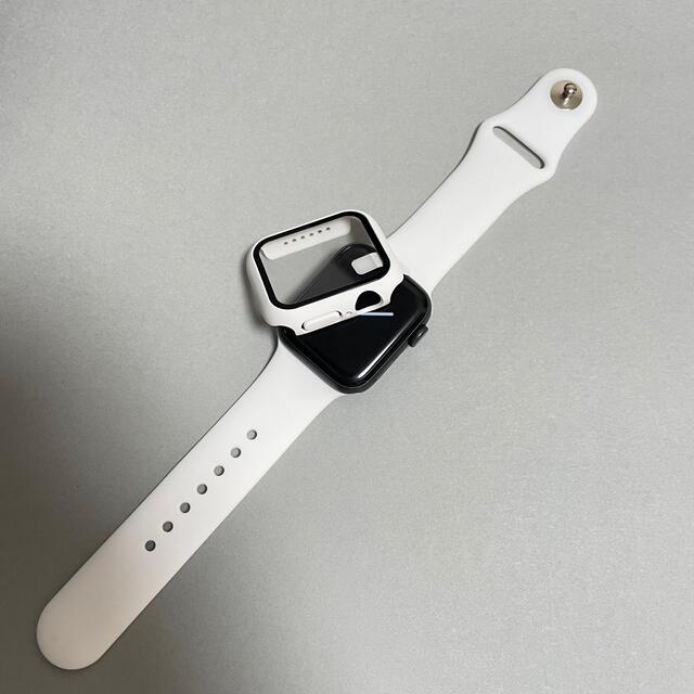 AppleWatch 7 アップルウォッチ バンド M/L 45mm ホワイト メンズの時計(ラバーベルト)の商品写真