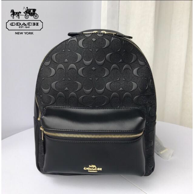 COACH コーチ シグネチャーレザー ミディアムチャーリーバックパック