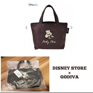 ディズニー(Disney)の★DISNEY STORE × GODIVA トートバッグ 完売品 タグ付き(キャラクターグッズ)