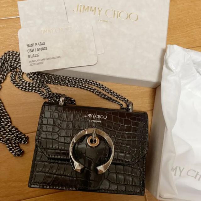 JIMMY CHOO(ジミーチュウ)のジミーチュウ　クロコ★ ミニパリス　バッグ　新品未使用 レディースのバッグ(ショルダーバッグ)の商品写真