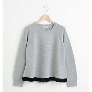 ルクールブラン(le.coeur blanc)のmame様専用【超美品】ルクールブラン 片畦ペプラムニット セーター トップス(ニット/セーター)