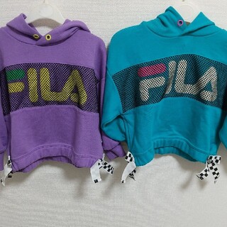 フィラ(FILA)のFILA Girls2 ライトオン Right-on パーカー 双子 お揃い(Tシャツ/カットソー)